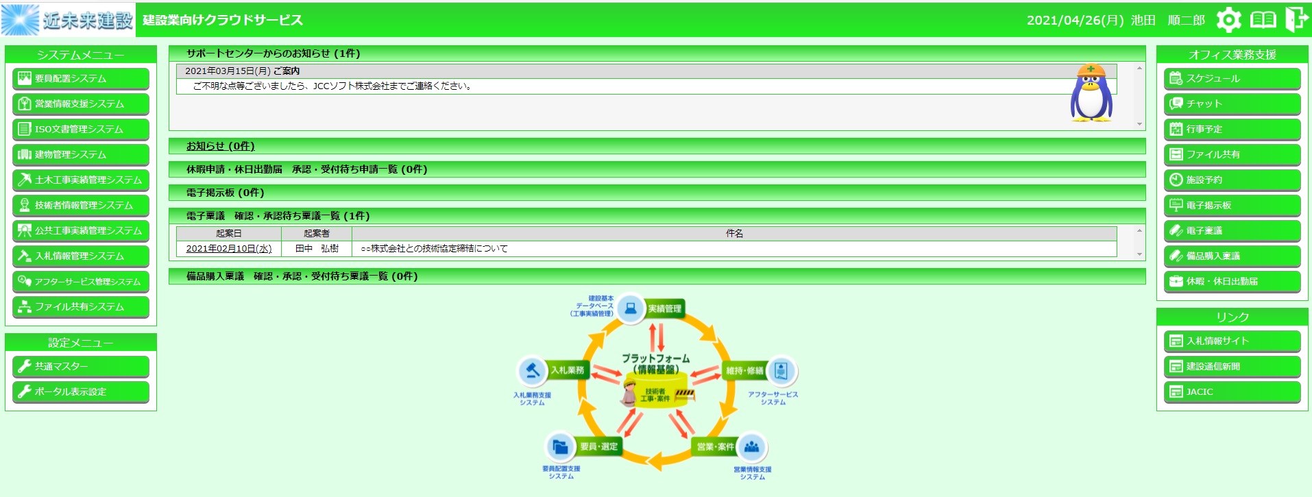 建設業向けクラウドサービス